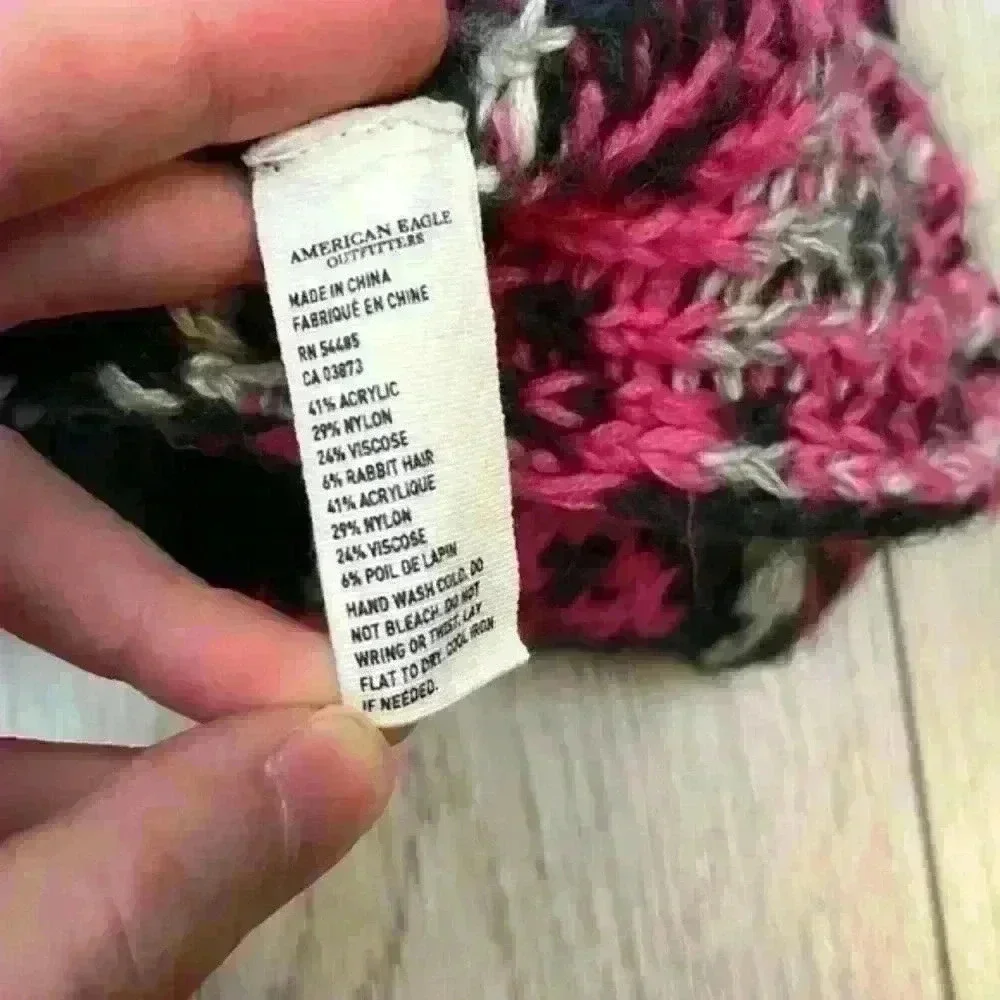 American Eagle Knit Multicolor Infinity Scarf OS